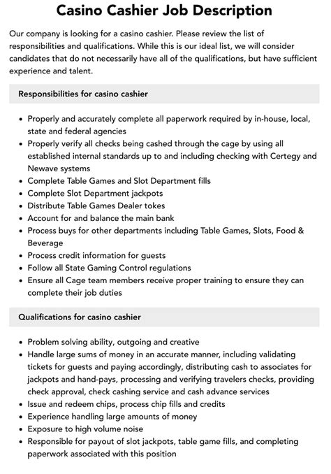 Casino Dealer Job Description [Update.